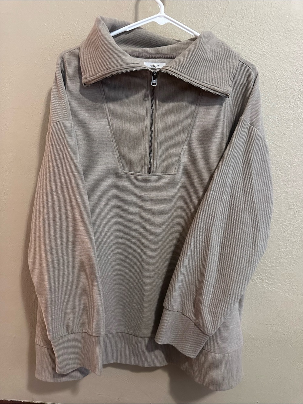 Maurices Taupe Half-Zip Pullover